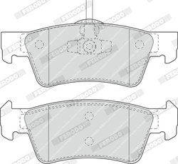 SET PLACUTE FRANA FERODO FDB1460 - Compatibil cu PORSCHE, VW