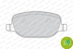 SET PLACUTE FRANA FERODO FDB1471 - Compatibil cu LANCIA