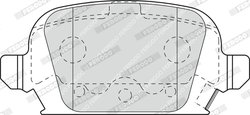 SET PLACUTE FRANA FERODO FDB1472 - Compatibil cu OPEL, VAUXHALL