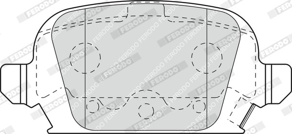 SET PLACUTE FRANA FERODO FDB1472 - Compatibil cu OPEL, VAUXHALL
