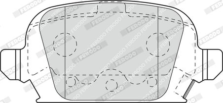 SET PLACUTE FRANA FERODO FDB1472 - Compatibil cu OPEL, VAUXHALL