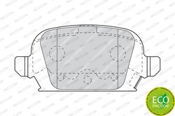 SET PLACUTE FRANA FERODO FDB1472 - Compatibil cu OPEL, VAUXHALL