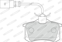 Set placute frana Ferodo FDB1481