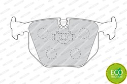 SET PLACUTE FRANA FERODO FDB1483 - Compatibil cu ALPINA, AUDI, BMW, LAND ROVER, RENAULT, SEAT, SKODA, VW