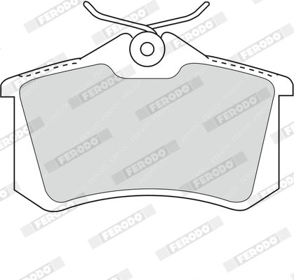 SET PLACUTE FRANA FERODO FDB1491 - Compatibil cu AUDI, CITROEN, PEUGEOT, RENAULT, SEAT, VW