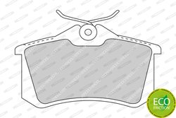 SET PLACUTE FRANA FERODO FDB1491 - Compatibil cu AUDI, CITROEN, PEUGEOT, RENAULT, SEAT, VW