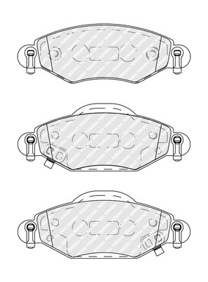 SET PLACUTE FRANA FERODO FDB1513 - Compatibil cu TOYOTA