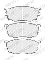 SET PLACUTE FRANA FERODO FDB1557 - Compatibil cu ISUZU, MAZDA