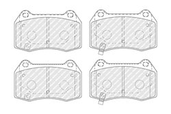 Set placute frana Ferodo FDB1561