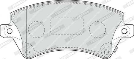 SET PLACUTE FRANA FERODO FDB1573 - Compatibil cu TOYOTA