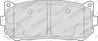 SET PLACUTE FRANA FERODO FDB1569 - Compatibil cu KIA