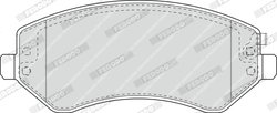 SET PLACUTE FRANA FERODO FDB1576 - Compatibil cu CHRYSLER, DODGE, JEEP