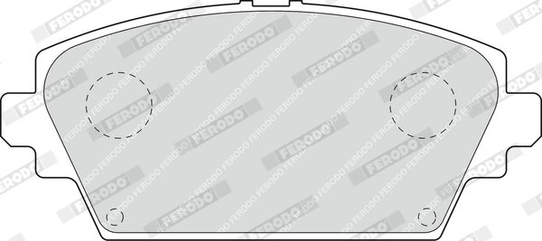 SET PLACUTE FRANA FERODO FDB1580 - Compatibil cu NISSAN