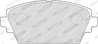 SET PLACUTE FRANA FERODO FDB1580 - Compatibil cu NISSAN