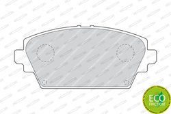 SET PLACUTE FRANA FERODO FDB1580 - Compatibil cu NISSAN
