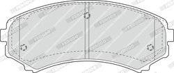 Set placute frana Ferodo FDB1603