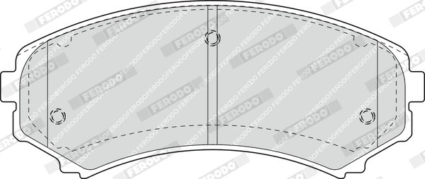 SET PLACUTE FRANA FERODO FDB1603 - Compatibil cu ISUZU, MAZDA, MITSUBISHI