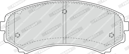 SET PLACUTE FRANA FERODO FDB1603 - Compatibil cu ISUZU, MAZDA, MITSUBISHI