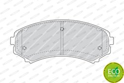 SET PLACUTE FRANA FERODO FDB1603 - Compatibil cu ISUZU, MAZDA, MITSUBISHI