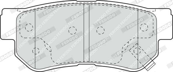 Set placute frana Ferodo FDB1606