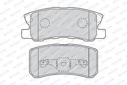 SET PLACUTE FRANA FERODO FDB1604 - Compatibil cu CITROEN, MITSUBISHI, PEUGEOT
