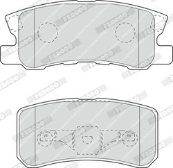 SET PLACUTE FRANA FERODO FDB1604 - Compatibil cu CITROEN, MITSUBISHI, PEUGEOT