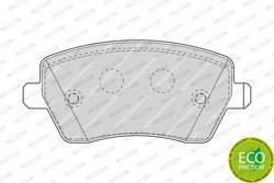 Set placute frana Ferodo FDB1617