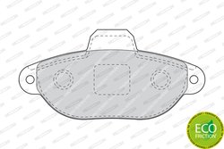 SET PLACUTE FRANA FERODO FDB1630 - Compatibil cu FIAT, LANCIA