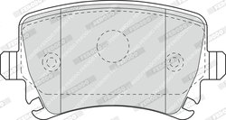 SET PLACUTE FRANA FERODO FDB1636 - Compatibil cu AUDI, HAVAL, SEAT, SKODA, VW