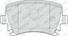 SET PLACUTE FRANA FERODO FDB1636 - Compatibil cu AUDI, HAVAL, SEAT, SKODA, VW