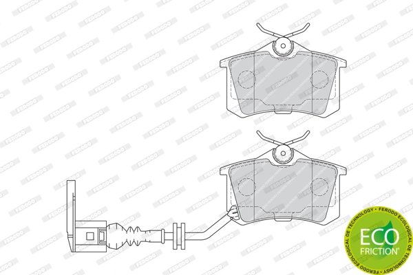 Set placute frana Ferodo FDB1645