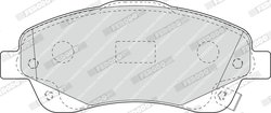 SET PLACUTE FRANA FERODO FDB1648 - Compatibil cu JMC, TOYOTA