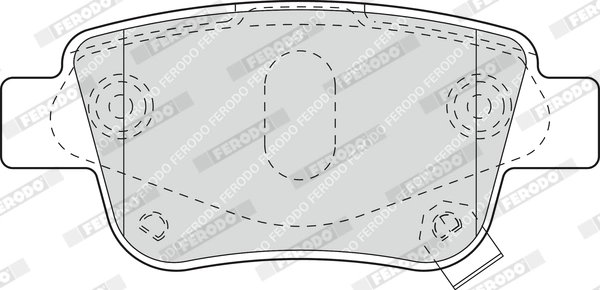 SET PLACUTE FRANA FERODO FDB1649 - Compatibil cu TOYOTA