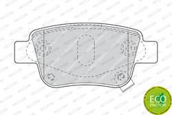 SET PLACUTE FRANA FERODO FDB1649 - Compatibil cu TOYOTA