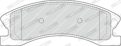 Set placute frana Ferodo FDB1659