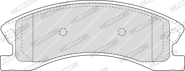SET PLACUTE FRANA FERODO FDB1659 - Compatibil cu JEEP