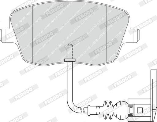 SET PLACUTE FRANA FERODO FDB1662 - Compatibil cu SEAT, SKODA, VW
