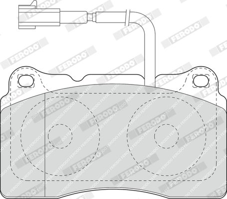 SET PLACUTE FRANA FERODO FDB1663 - Compatibil cu ALFA ROMEO