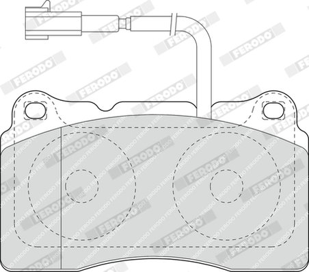 SET PLACUTE FRANA FERODO FDB1663 - Compatibil cu ALFA ROMEO