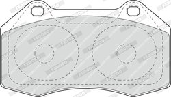 SET PLACUTE FRANA FERODO FDB1667 - Compatibil cu RENAULT