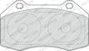 SET PLACUTE FRANA FERODO FDB1667 - Compatibil cu RENAULT