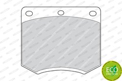 SET PLACUTE FRANA FERODO FDB167 - Compatibil cu AC, ASTON MARTIN, CATERHAM, DE LOREAN, FORD, HYUNDAI, LOTUS, MORGAN, TRIUMPH, TV