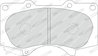 Set placute frana Ferodo FDB1698