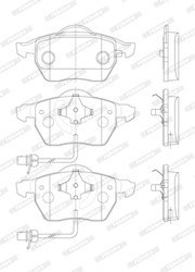 Set placute frana Ferodo FDB1717