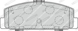 Set placute frana Ferodo FDB1721