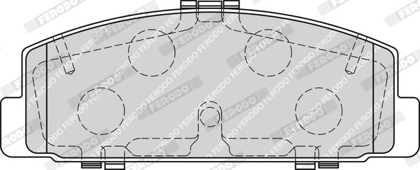 SET PLACUTE FRANA FERODO FDB1721 - Compatibil cu MAZDA