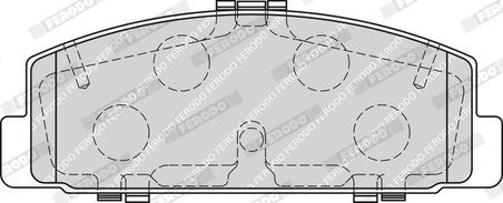 SET PLACUTE FRANA FERODO FDB1721 - Compatibil cu MAZDA