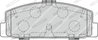SET PLACUTE FRANA FERODO FDB1721 - Compatibil cu MAZDA