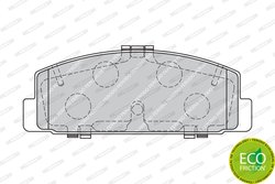 SET PLACUTE FRANA FERODO FDB1721 - Compatibil cu MAZDA