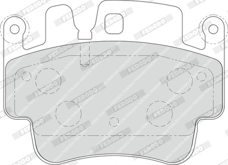 SET PLACUTE FRANA FERODO FDB1742 - Compatibil cu PORSCHE